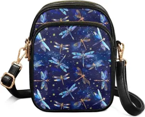 Womens Multi Pocket PU Leather Crossbody Bag Shoulder Bag Handbags with Adjustable Strap for Ladies Teen Girls