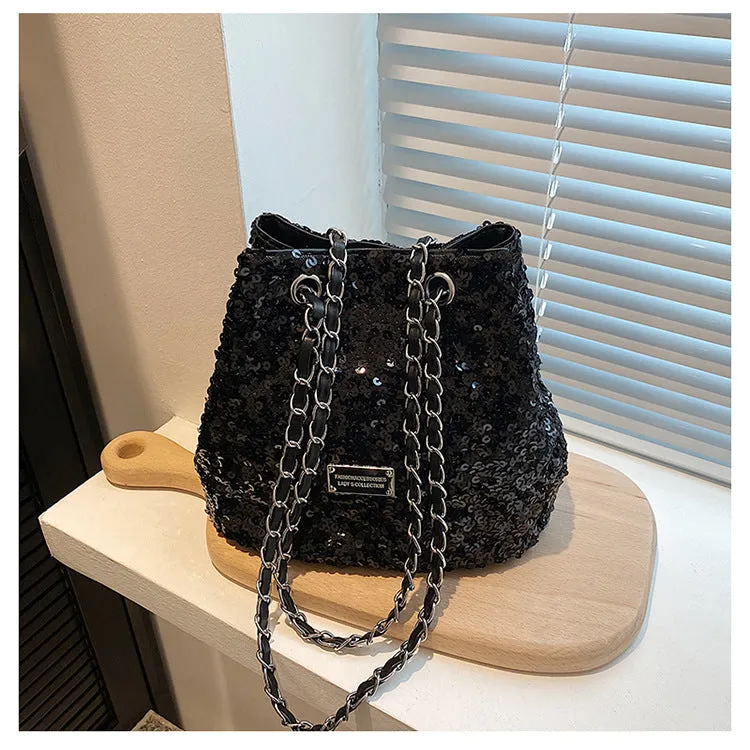 Women's Popular Shiny Leisure Chain Cross Body Crossbody Bags