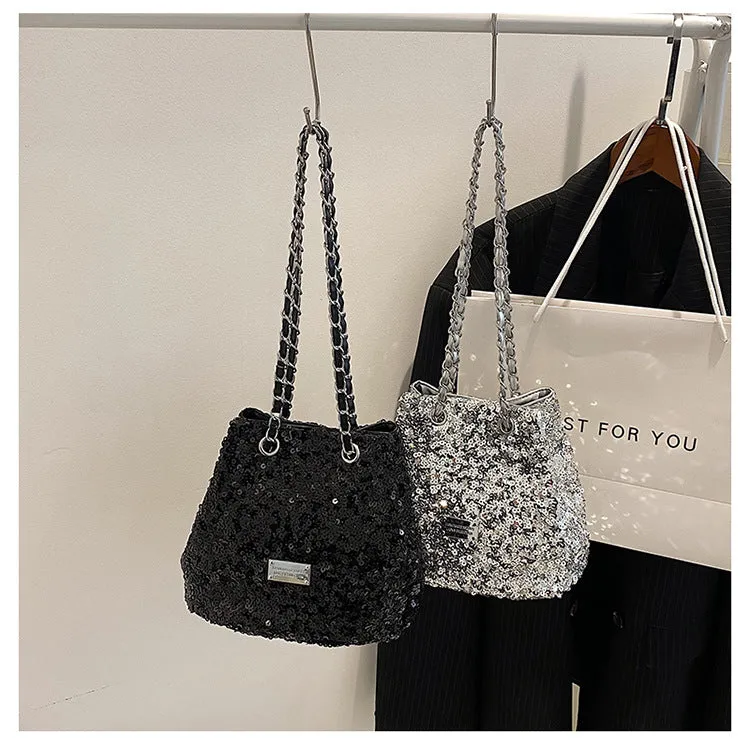Women's Popular Shiny Leisure Chain Cross Body Crossbody Bags
