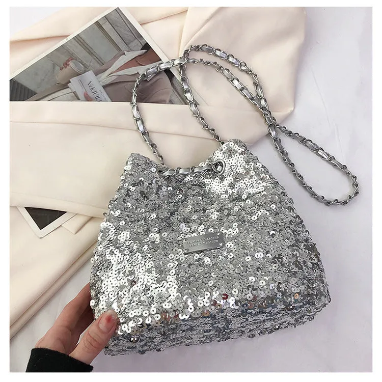 Women's Popular Shiny Leisure Chain Cross Body Crossbody Bags
