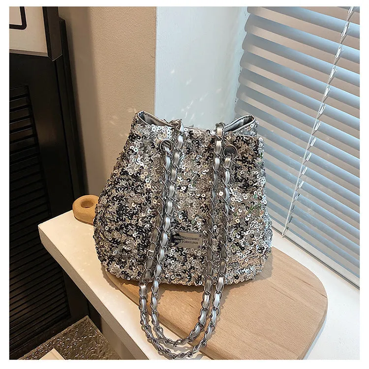 Women's Popular Shiny Leisure Chain Cross Body Crossbody Bags