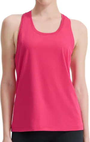 Women's Racerback Workout Tank Tops Breathable Lightweight for Running Yoga Tennis Gym & Summer Casual Wear