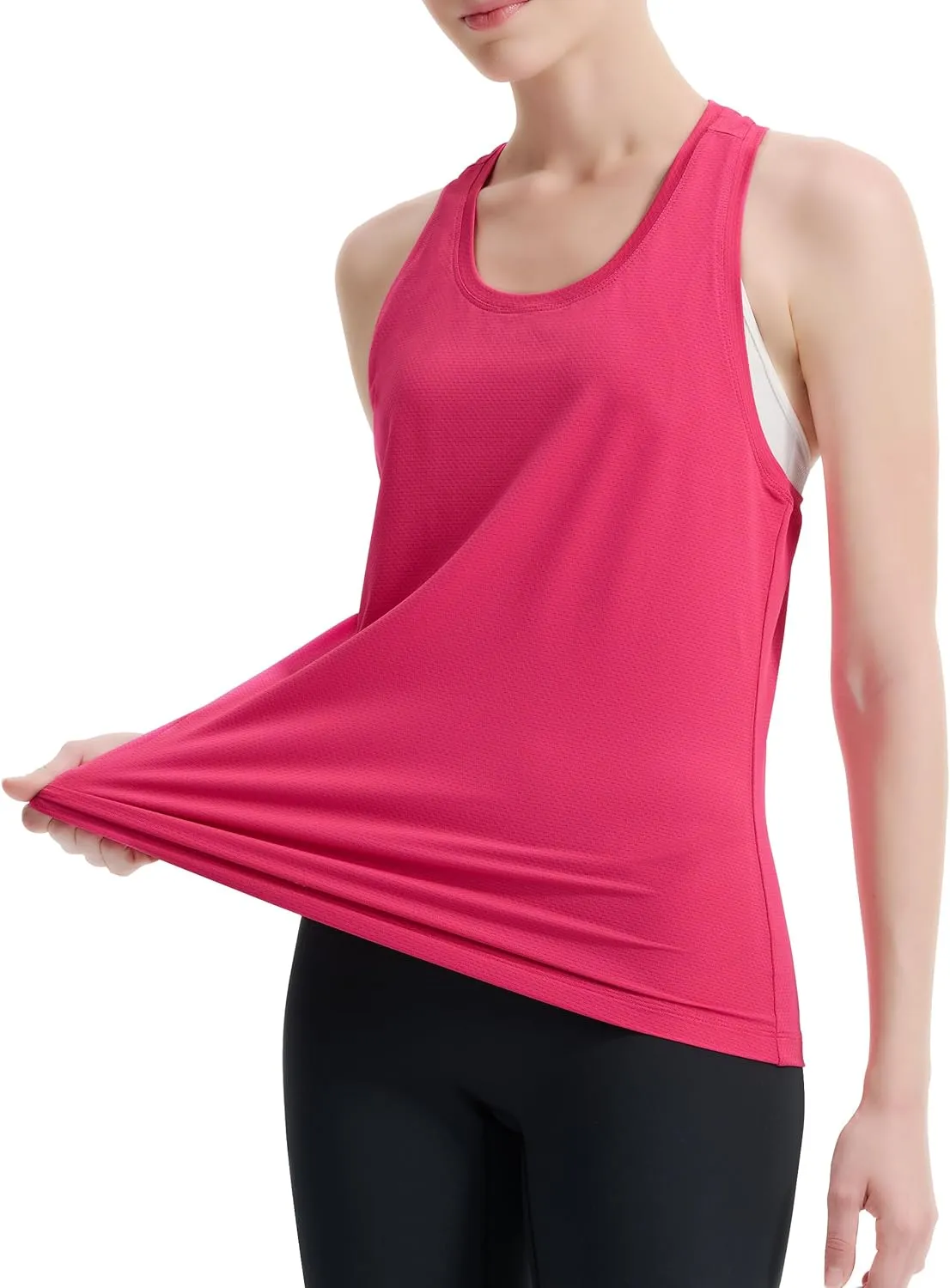 Women's Racerback Workout Tank Tops Breathable Lightweight for Running Yoga Tennis Gym & Summer Casual Wear