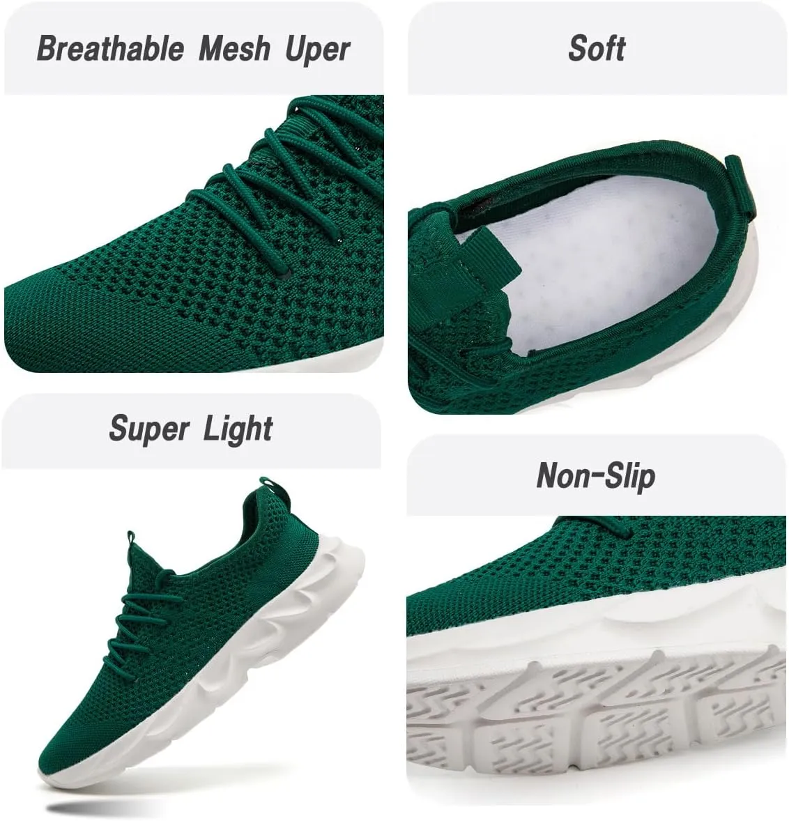 Womens Running Shoes Lightweight Breathable No Slip Sneakers Gym Athletic Workout Casual Sports Walking Tennis Shoes