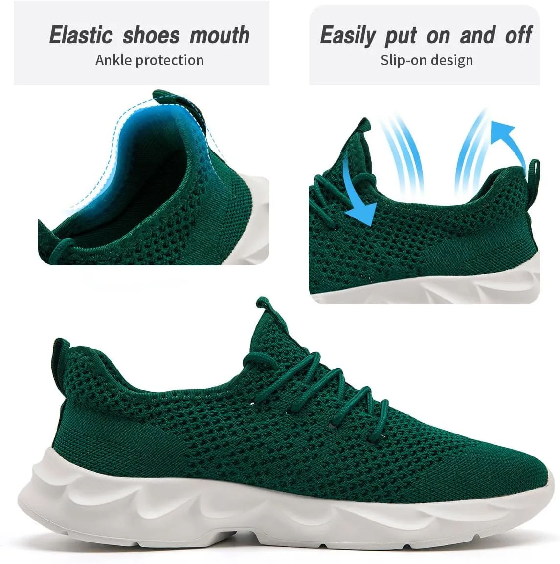 Womens Running Shoes Lightweight Breathable No Slip Sneakers Gym Athletic Workout Casual Sports Walking Tennis Shoes