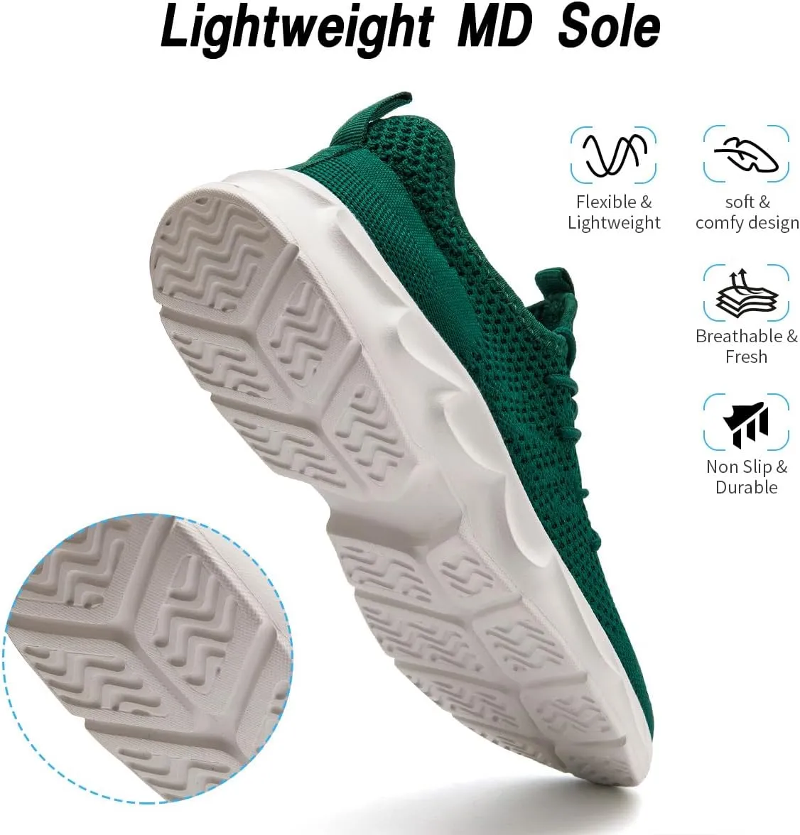 Womens Running Shoes Lightweight Breathable No Slip Sneakers Gym Athletic Workout Casual Sports Walking Tennis Shoes