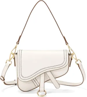 Women's Saddle Bag Vintage Stitching Mini Crossbody Shoulder Strap Small Purse