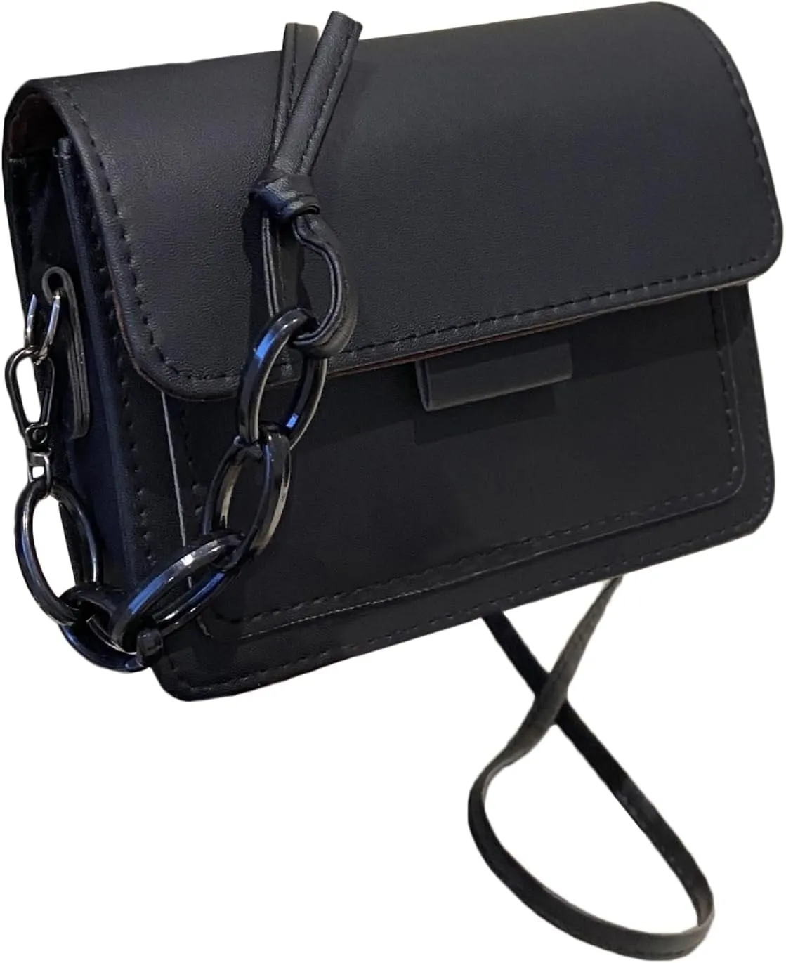 Women's Saddle Crossbody Bag Magnetic Buckle Casual Small Shoulder Handbag Underarm Purse