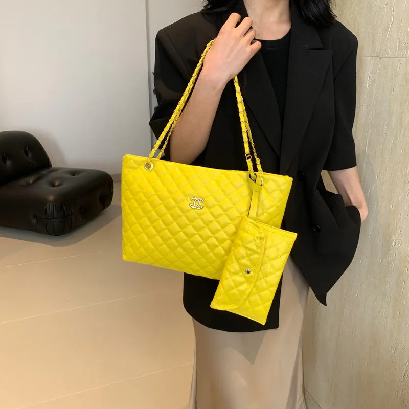 Women's Simple Fashion Large Capacity Rhombus Classic Crossbody Bags