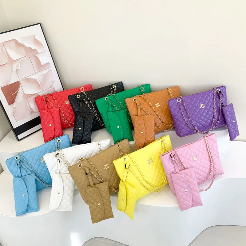 Women's Simple Fashion Large Capacity Rhombus Classic Crossbody Bags