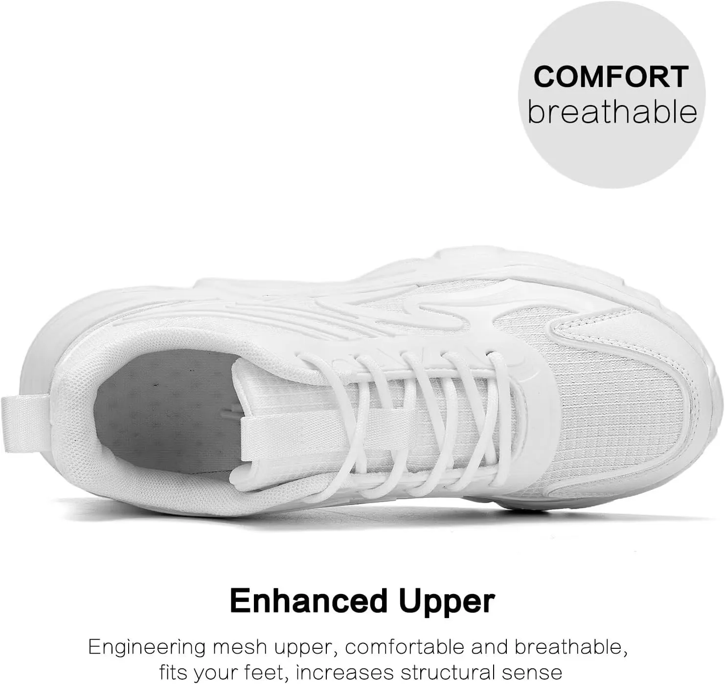 Womens Walking Shoes Casual Running Tennis Gym Sneakers Lightweight Breathable Mesh Workout Sports Soft Sole