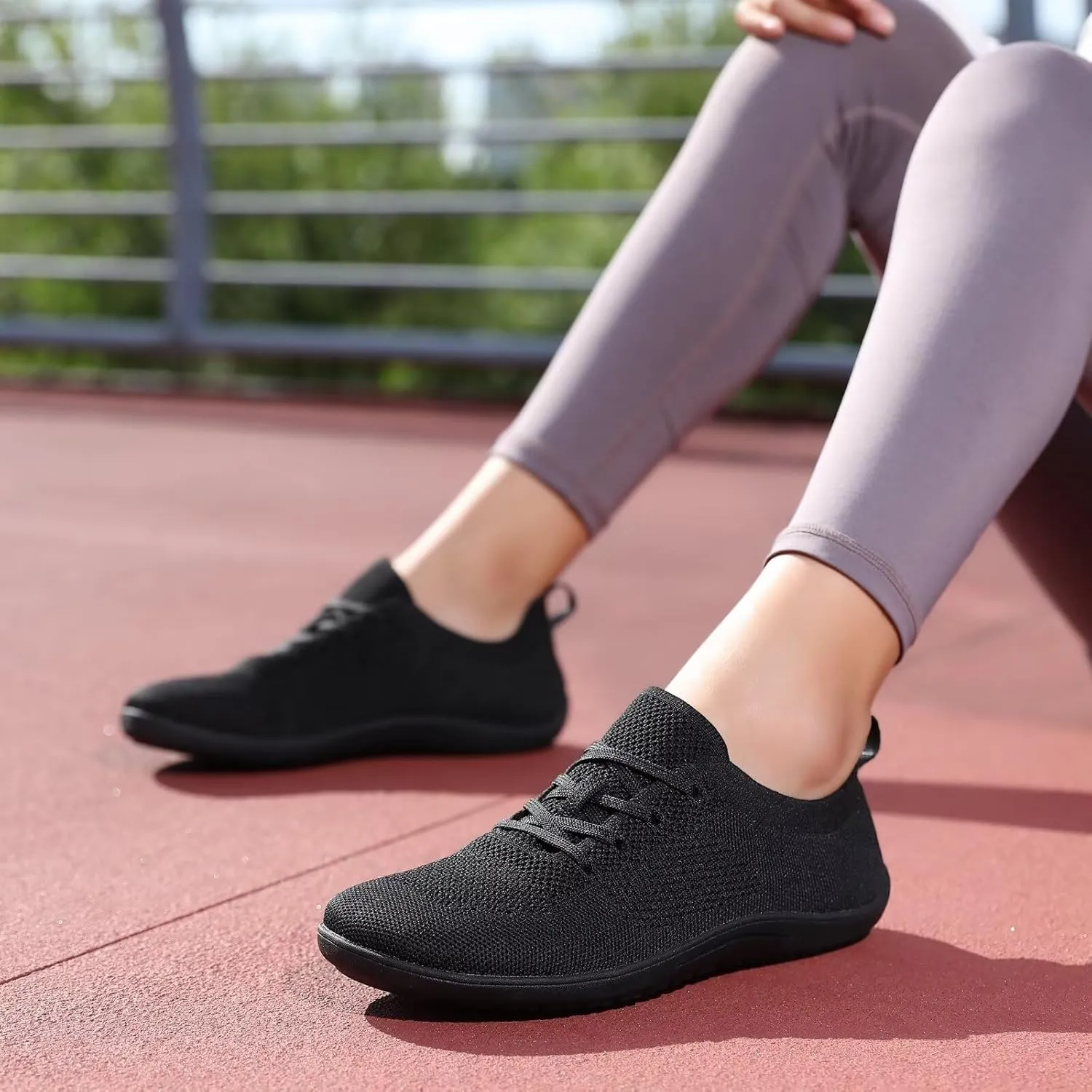 Women's Wide Toe Minimalist Barefoot Walking Shoes Breathable Casual Tennis Gym Athletic Sneakers