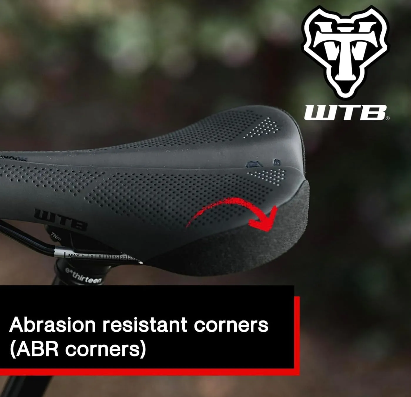 WTB Rocket Bike Saddle - Thick Padding, Contoured Whale-Tail Design for Comfort & Power, Microfiber Cover, Ideal for E-Bikes, Available in Medium or Wide with Steel, Cromoly, or Titanium Rails