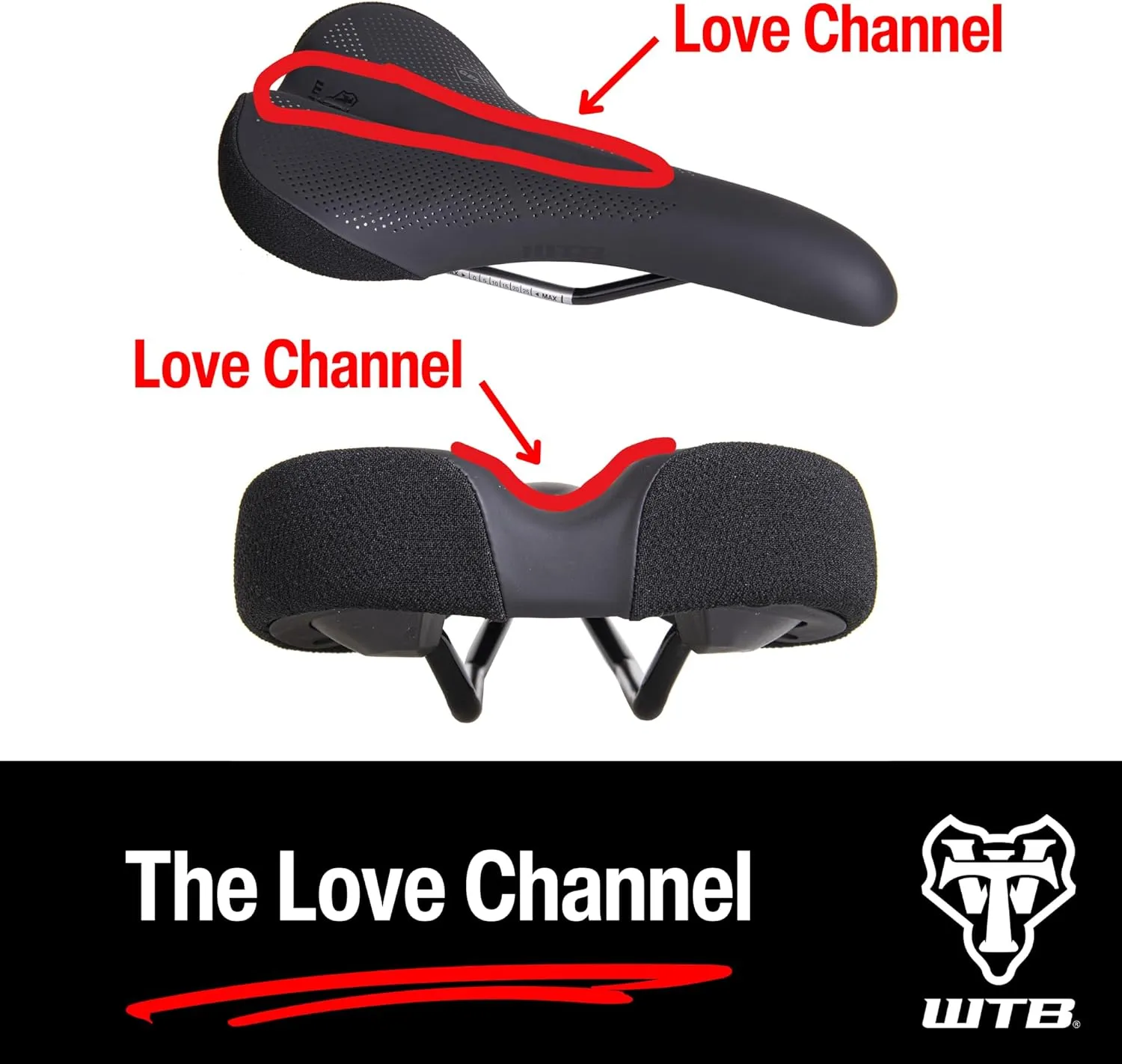 WTB Rocket Bike Saddle - Thick Padding, Contoured Whale-Tail Design for Comfort & Power, Microfiber Cover, Ideal for E-Bikes, Available in Medium or Wide with Steel, Cromoly, or Titanium Rails
