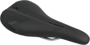 WTB Silverado 265 Medium Cromoly Black Saddle - Comfortable Thin Padding, Contoured Shape with a Flex-Tuned Shell - Lightweight MTB Saddle for Optimal Support & Performance