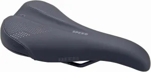 WTB Speed Comfort Bike Saddle, Shock Absorbing Saddle, Dual Compound Soft Shell Base, Thick Padding, Flex-Tuned Shell, Microfiber Cover, & ABR Corners, Available in Steel or Cromoly