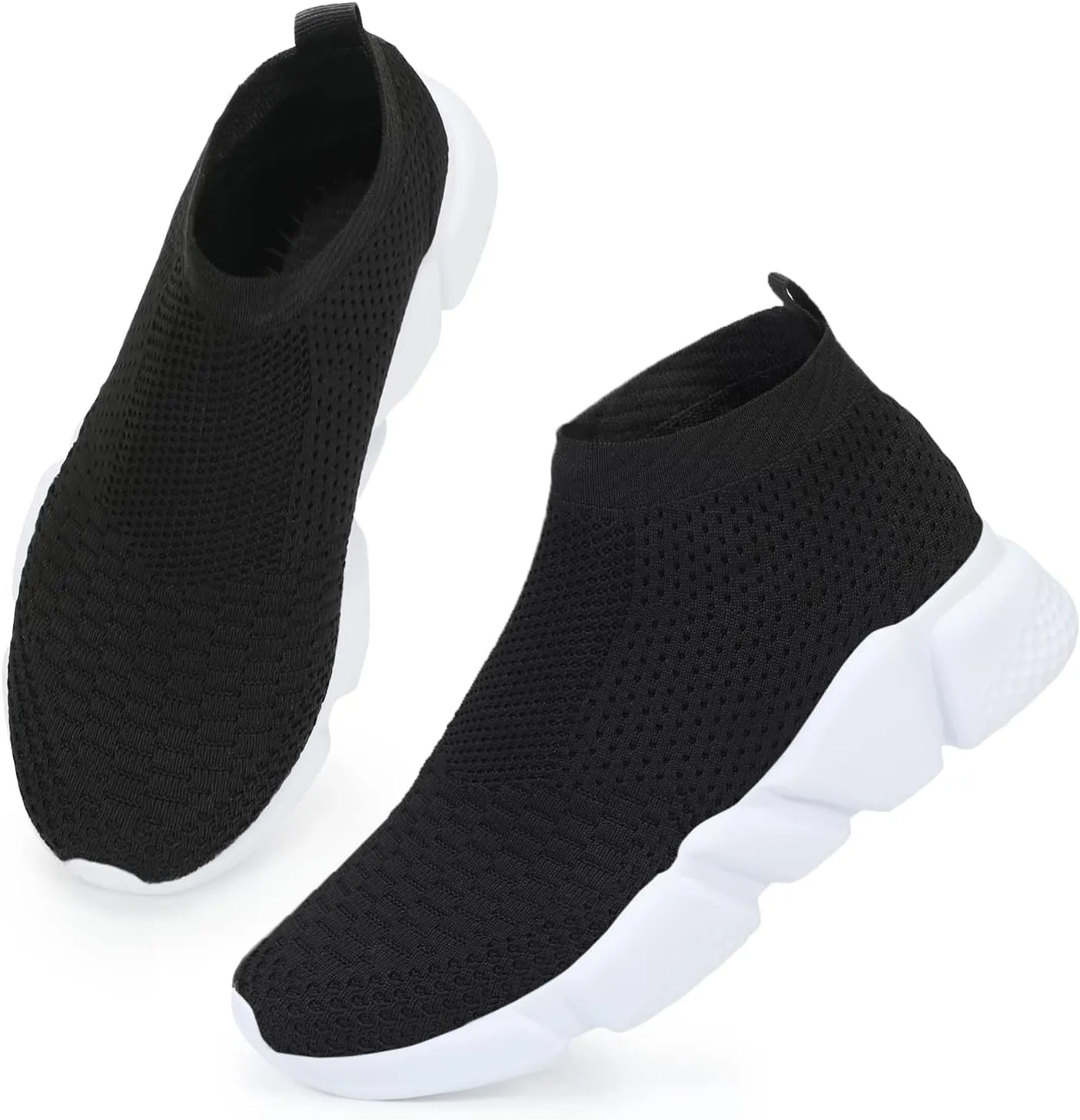 WXQ Men's Running Shoes Comfortable Lightweight Breathable Walking Shoes Mesh Workout Casual Sports Shoes