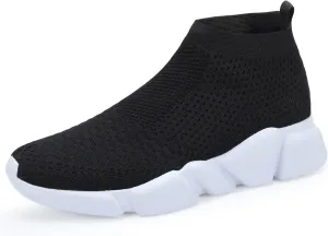 WXQ Men's Running Shoes Comfortable Lightweight Breathable Walking Shoes Mesh Workout Casual Sports Shoes