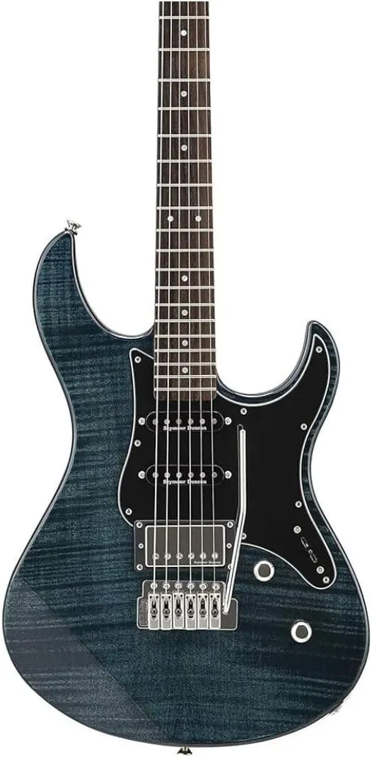 YAMAHA 6 String Solid-Body Electric Guitar, Right, Indigo Blue, 612VII (PAC612VIIFM IDB)