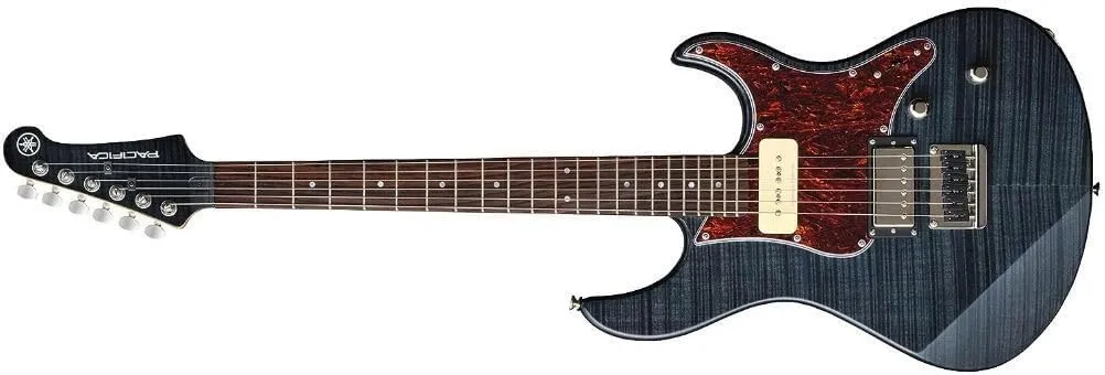Yamaha Pacifica PAC611HFM TBL Solid-Body Electric Guitar, Translucent Black