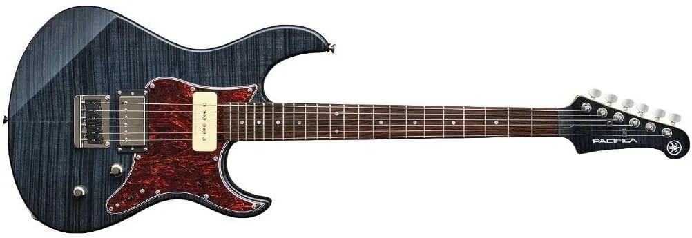Yamaha Pacifica PAC611HFM TBL Solid-Body Electric Guitar, Translucent Black