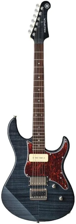 Yamaha Pacifica PAC611HFM TBL Solid-Body Electric Guitar, Translucent Black