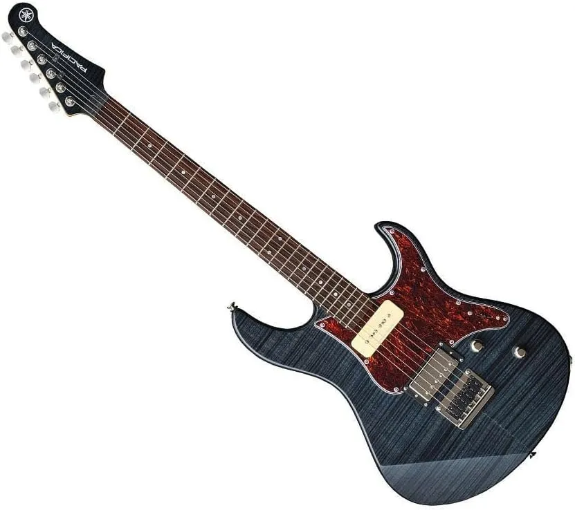Yamaha Pacifica PAC611HFM TBL Solid-Body Electric Guitar, Translucent Black