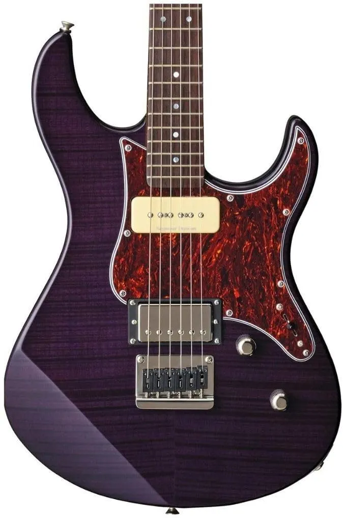 Yamaha Pacifica PAC611HFM TP Solid-Body Electric Guitar, Translucent Purple