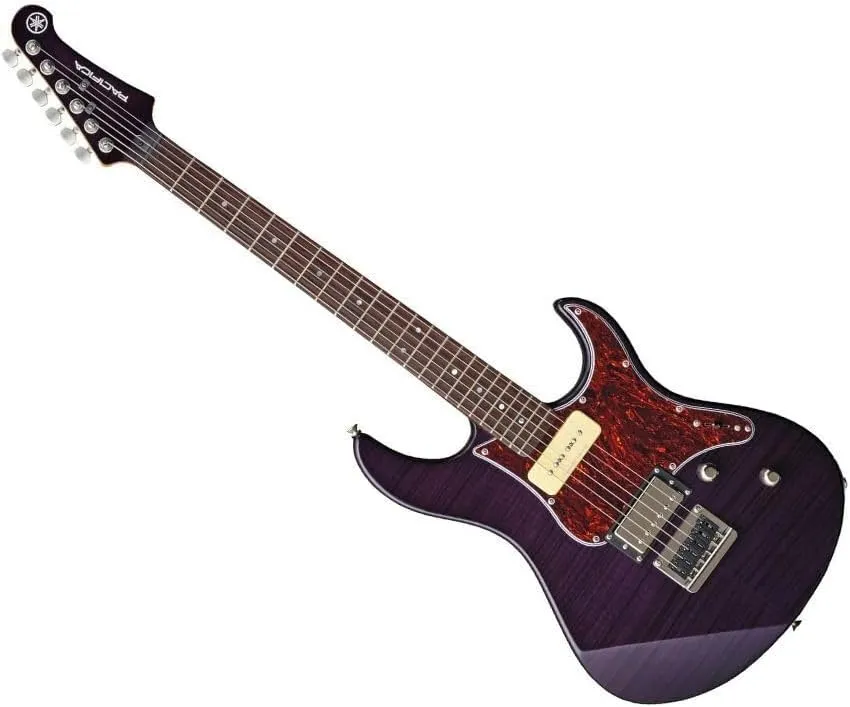 Yamaha Pacifica PAC611HFM TP Solid-Body Electric Guitar, Translucent Purple