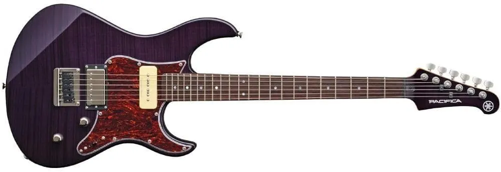 Yamaha Pacifica PAC611HFM TP Solid-Body Electric Guitar, Translucent Purple