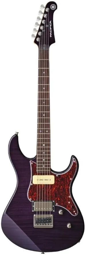 Yamaha Pacifica PAC611HFM TP Solid-Body Electric Guitar, Translucent Purple