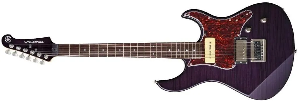Yamaha Pacifica PAC611HFM TP Solid-Body Electric Guitar, Translucent Purple