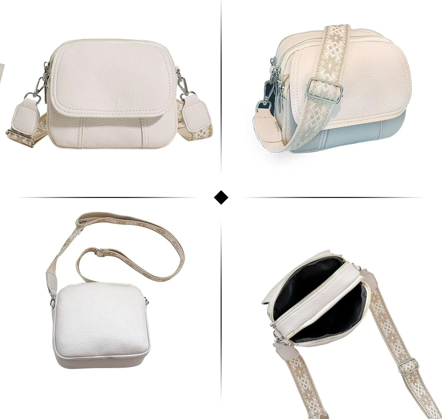Yaopeing Crossbody Handbag,Fashion Small Leather Shoulder Handbags for Women