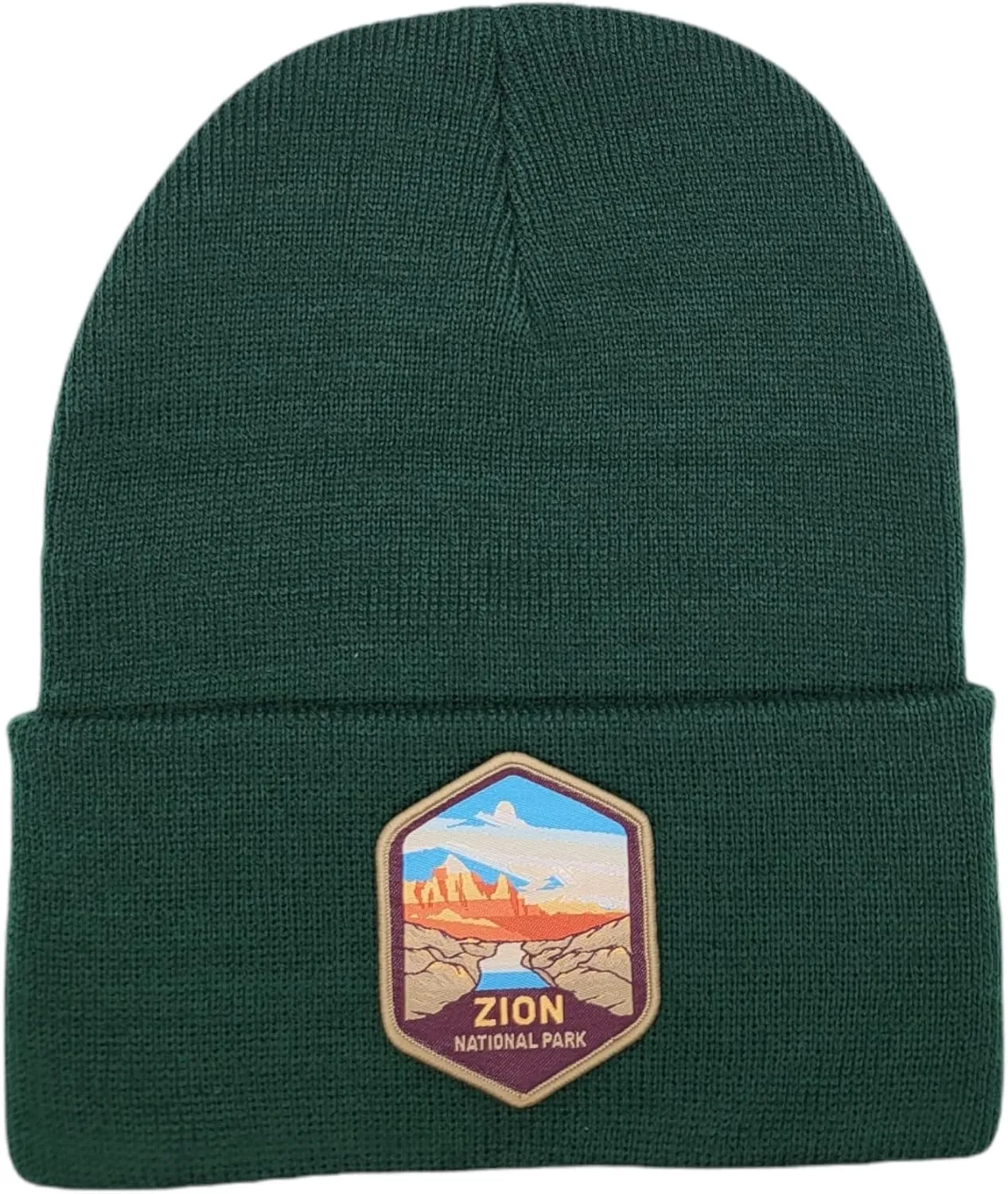 Zion National Park Beanie with Woven Patch