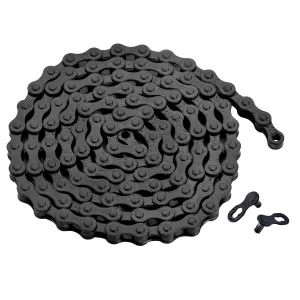 ZONKIE Single-Speed Bicycle Chain 1/2 x 1/8 Inch 116 Links (Black, 1/2" ×1/8" 116 Links)